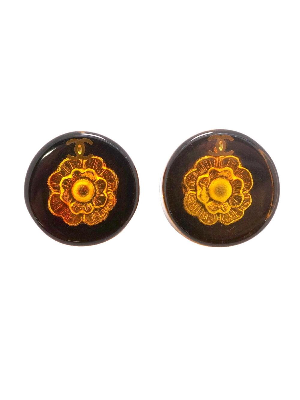 Chanel Cc Logo Circle Earrings Metal #371562C46B